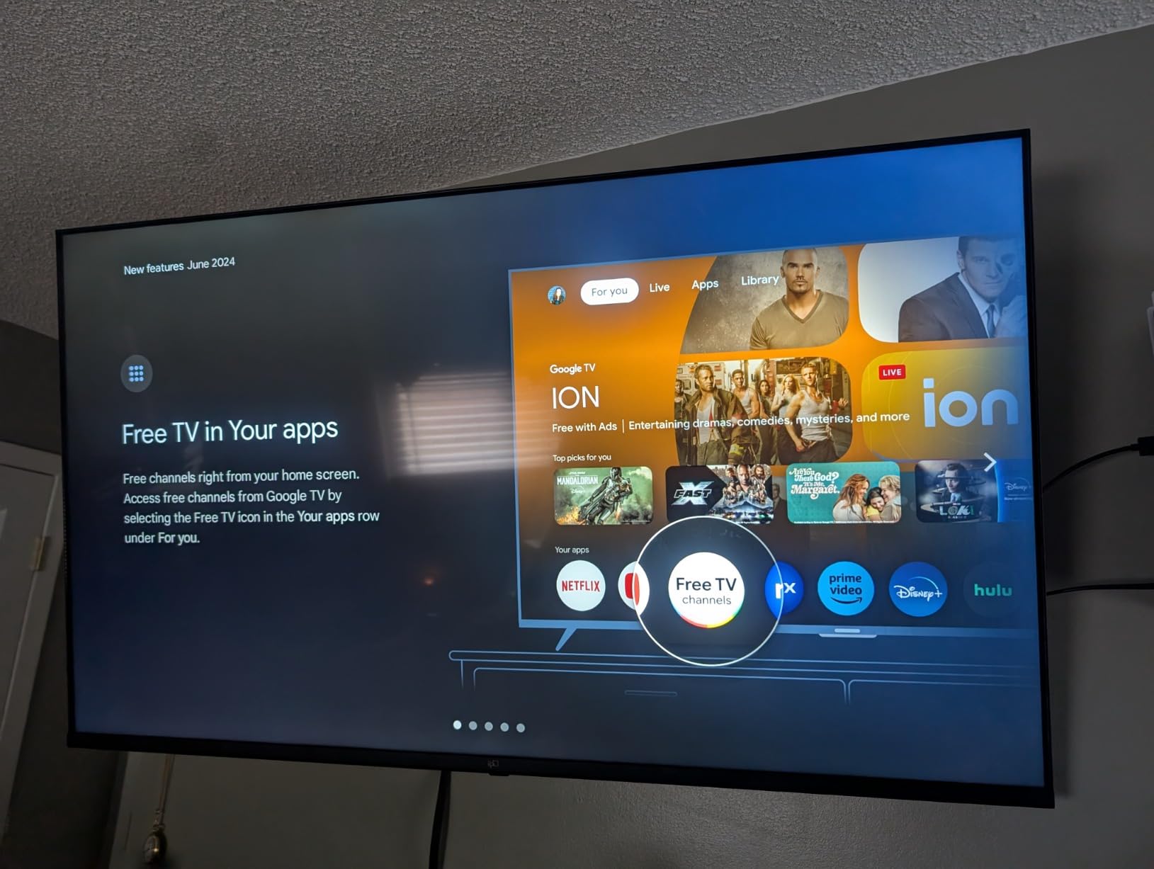 FPD 75 Inch Smart TV, 4K LED Google TV with Google Play Built-in Google Cast, HDR 10, Compatible with Dolby Atmos & Vision MEMC, Voice Assistant Remote, UHD Flat Screen Television (CG75 C3-2024) - Customer Photo 1