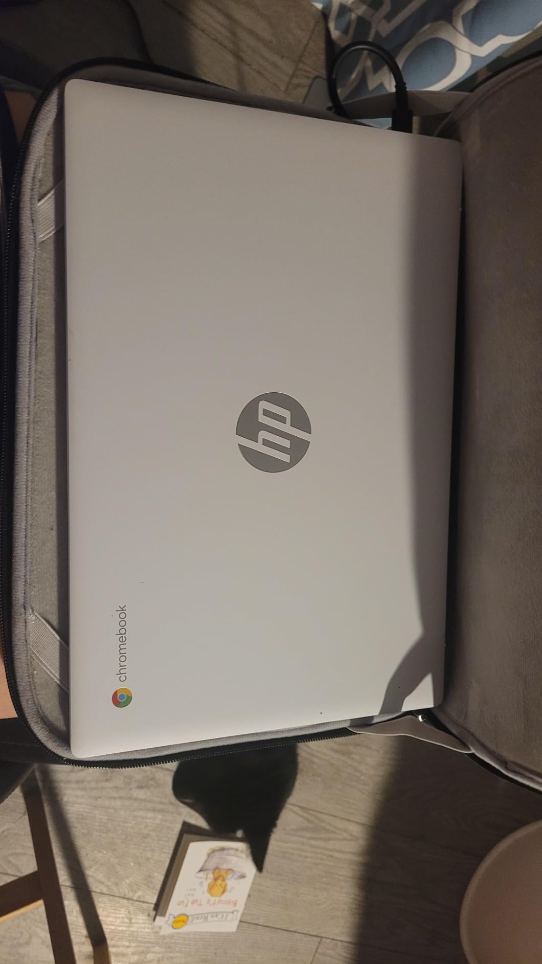 HP Chromebook 14 inch Laptop, HD Display, Intel Processor N100, 8 GB RAM, 128 GB UFS, Intel UHD Graphics, Chrome OS, Chalkboard Gray - Customer Photo 2