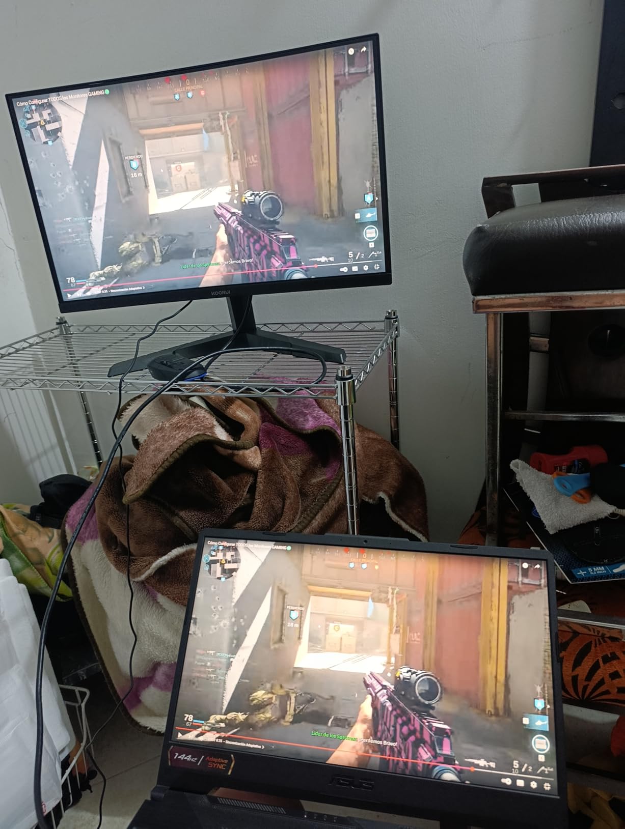 KOORUI 25 Inch Curved Gaming Monitor 240Hz FHD 1080P Computer Monitor, 1500R 1ms MPRT Display, Adaptive Sync, 90% DCI-P3,HDR, Eye Care, Tilt Adjustable, VESA 75x75mm, Black,G2511XC Customer Review KOORUI 25 Inch Curved Gaming Monitor 240Hz FHD 1080P Computer Monitor, 1500R 1ms MPRT Display, Adaptive Sync, 90% DCI-P3,HDR, Eye Care, Tilt Adjustable, VESA 75x75mm, Black,G2511XC - Customer Photo 1