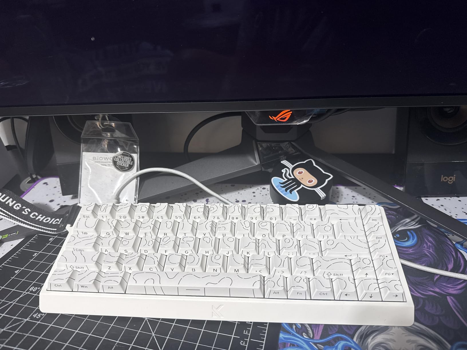 MCHOSE ACE 68 Air 60% Mechanical Gaming Keyboard Wired Rapid Trigger Hall Effect Keyboard Magnetic Switch Adjustable Actuation, 8000Hz Polling Rate, Hot Swap, RGB Small Keyboards Laptop PC, Peach Customer Review MCHOSE ACE 68 Air 60% Mechanical Gaming Keyboard Wired Rapid Trigger Hall Effect Keyboard Magnetic Switch Adjustable Actuation, 8000Hz Polling Rate, Hot Swap, RGB Small Keyboards Laptop PC, Peach - Customer Photo 1