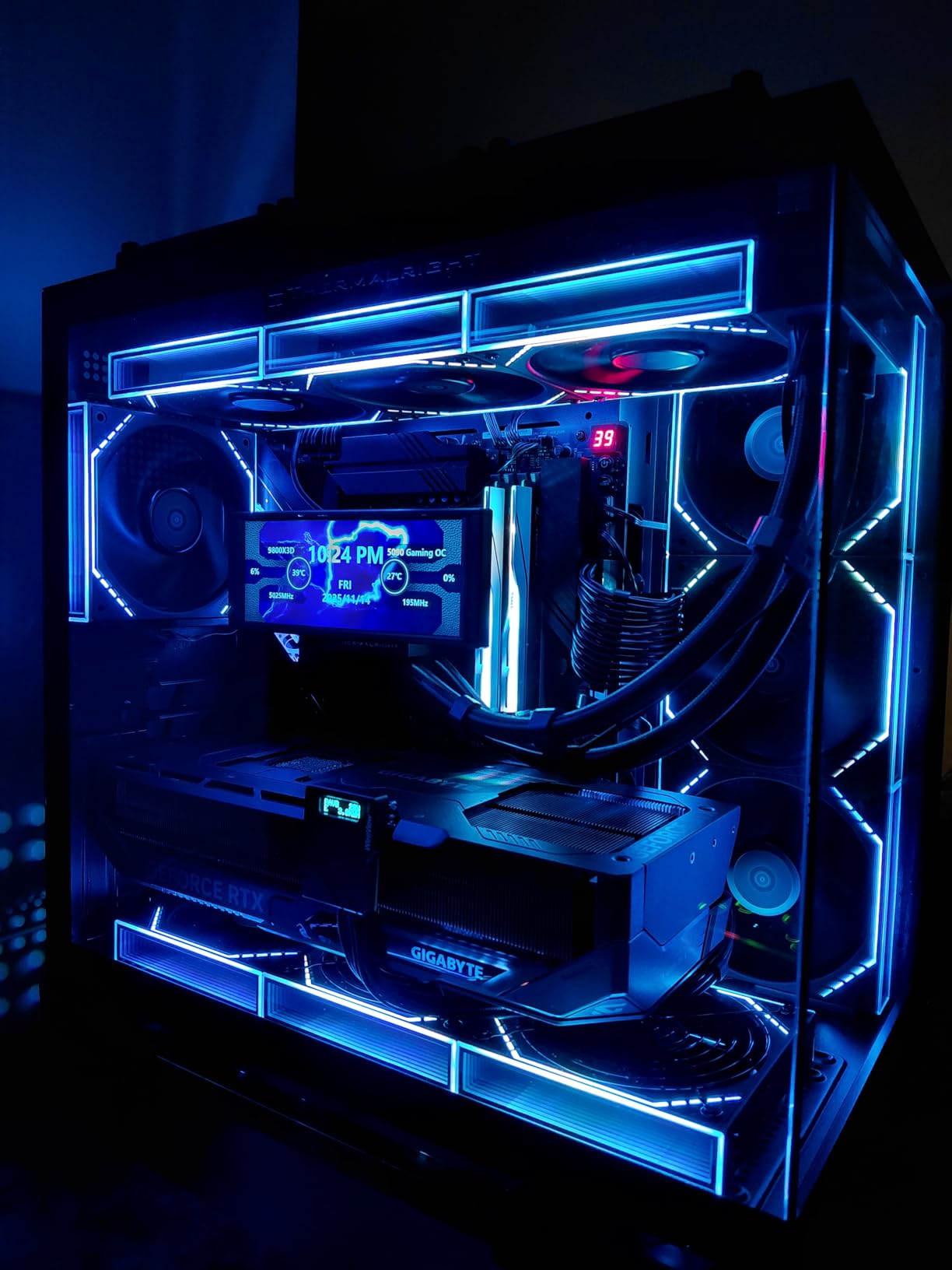 Thermalright TL-M12Q X3 120mm PC Case Cooling Fans, Daisy-Chain | 2000RPM | High Airflow | ARGB | Dual Infinity Mirrors Lighting for Gaming Build(3-Pack) Customer Review Thermalright TL-M12Q X3 120mm PC Case Cooling Fans, Daisy-Chain | 2000RPM | High Airflow | ARGB | Dual Infinity Mirrors Lighting for Gaming Build(3-Pack) - Customer Photo 1