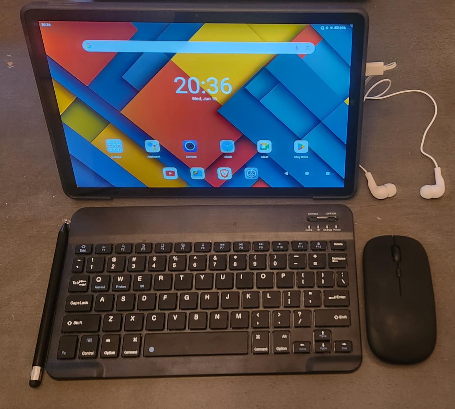 Tablet, 11 Inch Android 14 Tablets, 14GB RAM+64GB ROM (TF 1TB) with Octa-Core, 6800mAh, Widevine L1, WiFi 6, 8 in 1 Tablet with Keyboard, Mouse, Protective Case, Stylus, Headset, Charger- Black Customer Review Tablet, 11 Inch Android 14 Tablets, 14GB RAM+64GB ROM (TF 1TB) with Octa-Core, 6800mAh, Widevine L1, WiFi 6, 8 in 1 Tablet with Keyboard, Mouse, Protective Case, Stylus, Headset, Charger- Black - Customer Photo 2