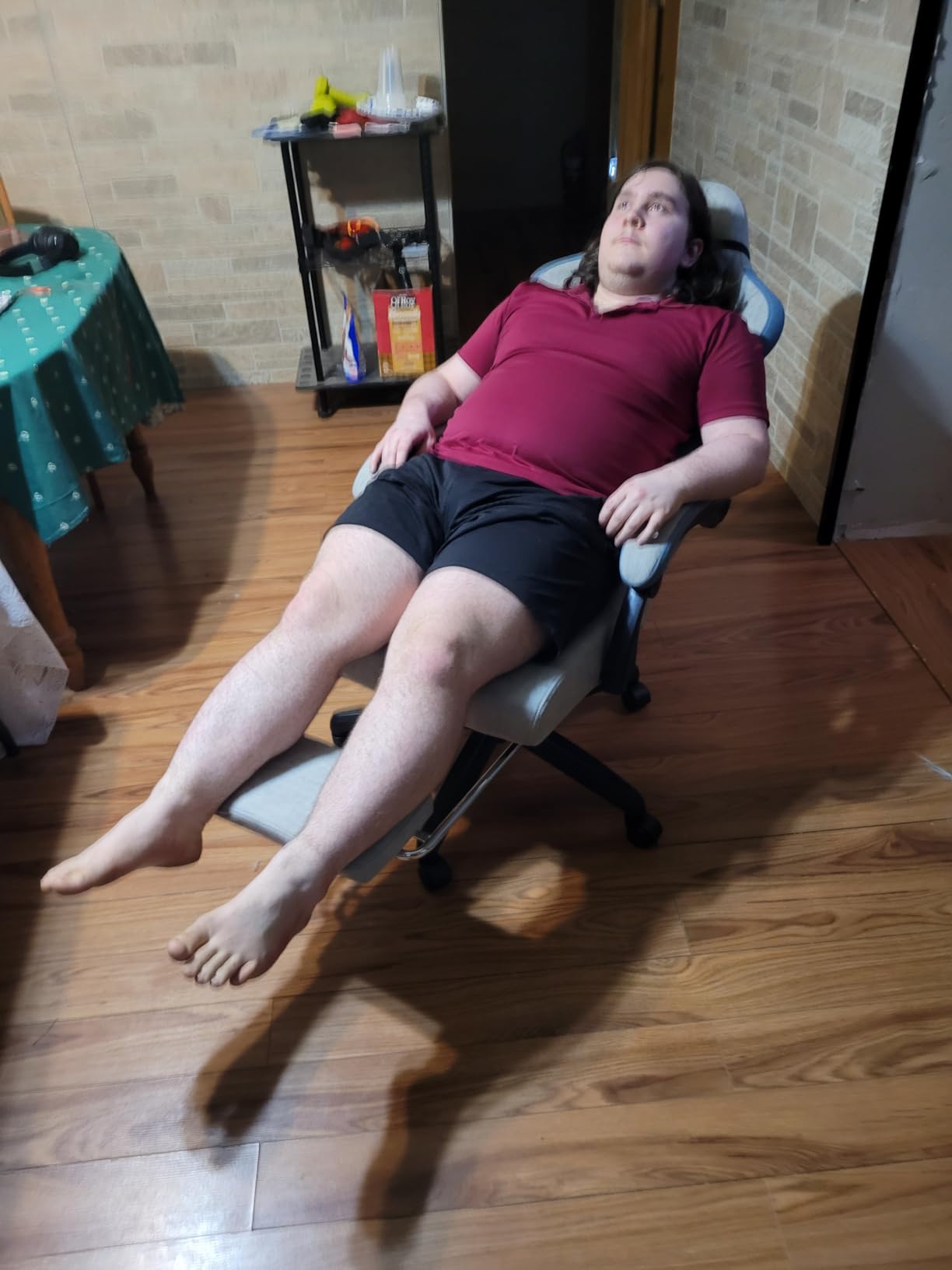 GTPLAYER Gaming Chair, Computer Office Chair with Pocket Spring Cushion, Linkage Armrests and Footrest, High Back Ergonomic Computer Chair with Lumbar Support Task Chair with Footrest(Black) customer photo 1