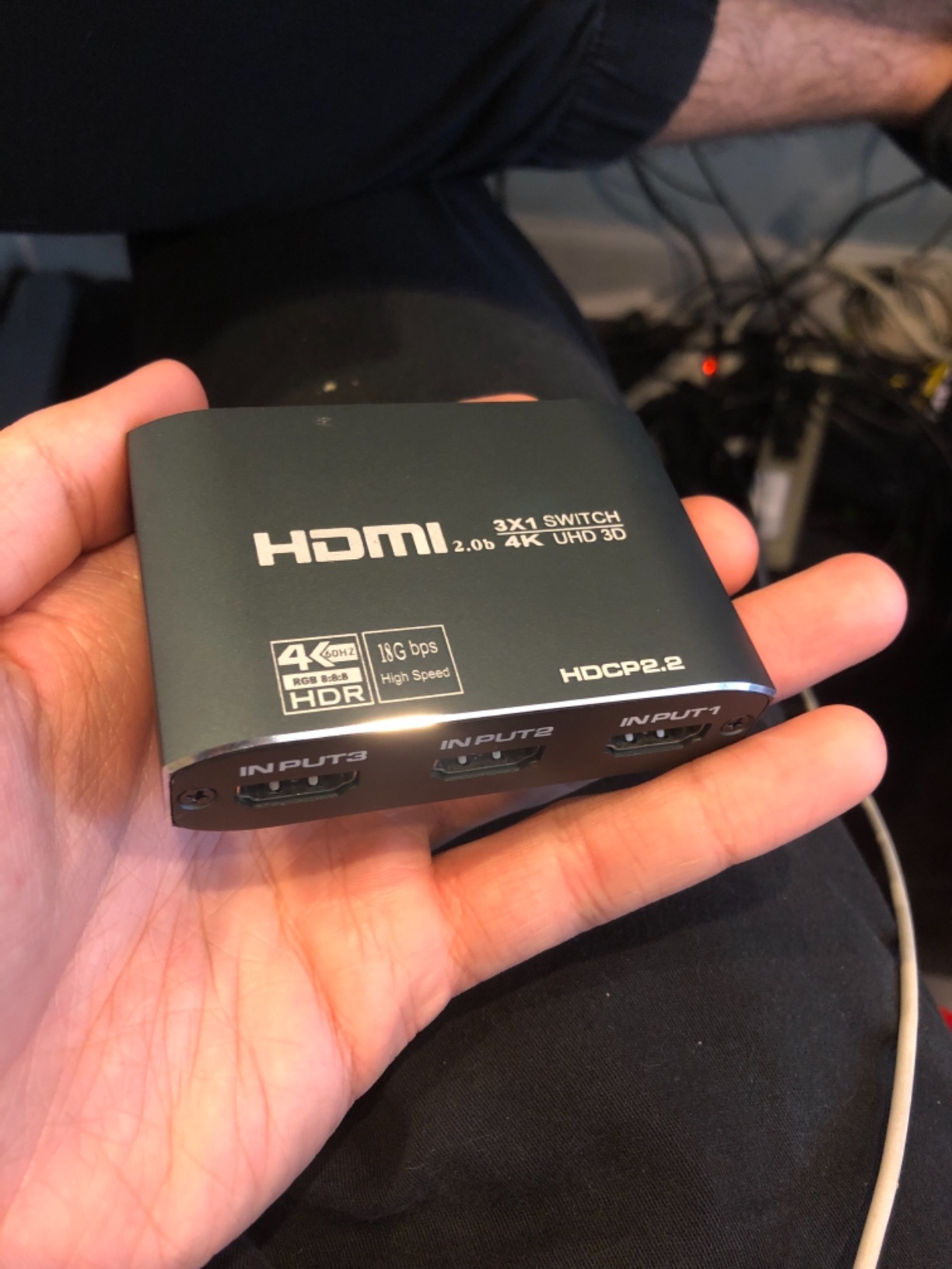 3x1 HDMI 2.1 Switch 4K 120Hz, Aluminum Alloy 8K@60Hz HDMI Switch 3 in 1 Out, avedio Links HDMI Switch Box Support 4K@120Hz, Ultra HD, 8K Hdmi Selector Switcher for Game Consoles, Fire Stick - Customer Photo 2