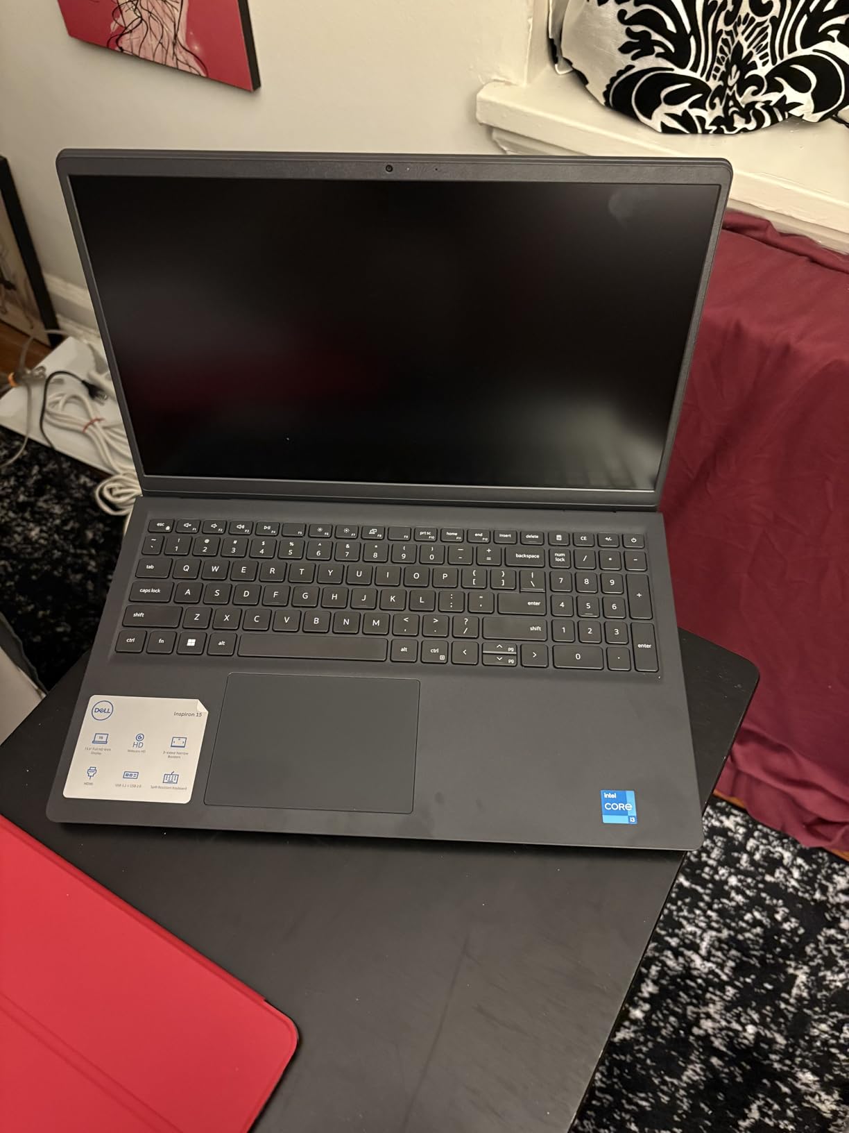 Dell 15 Laptop DC15255-15.6-inch FHD 120Hz Display, AMD Ryzen 5-7520U, 8GB LPDDR5 RAM, 512GB SSD, AMD Radeon 610M Graphics, Windows 11 Home, Onsite Service - Carbon Black - Customer Photo 1