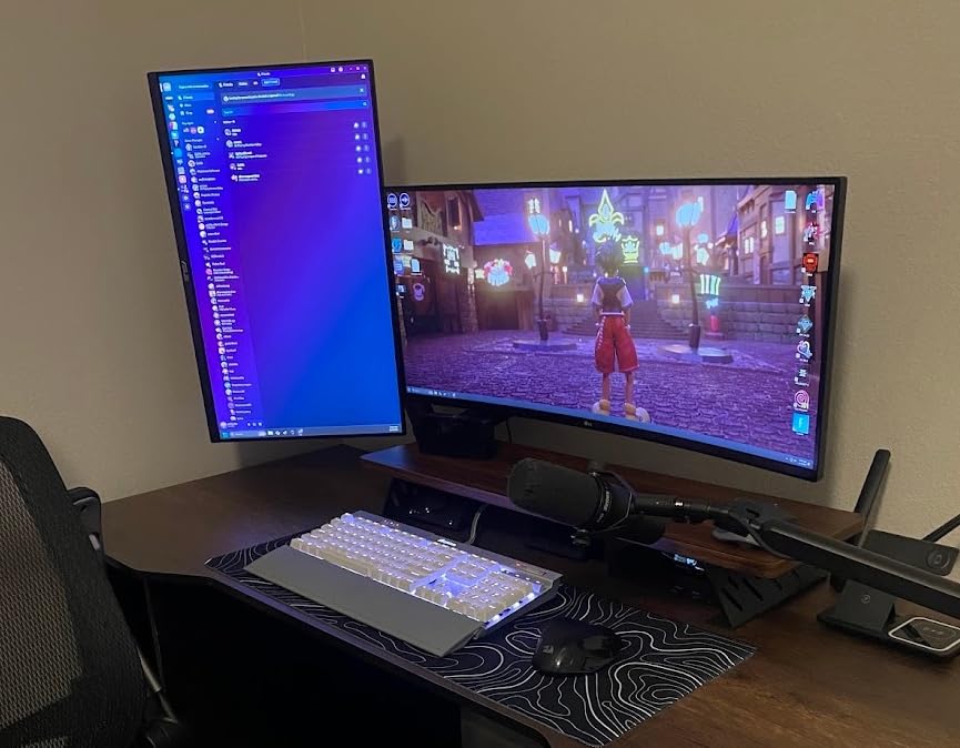 LG 34G600A-B 34-inch Ultragear WQHD (3444 x 1440) Curved Gaming Monitor 160Hz, AMD FreeSync Premium, HDR10, Built-in Speaker, Reader Mode, HDMI 2.1, DisplayPort, Tilt/Height/Swivel Stand, Black Customer Review LG 34G600A-B 34-inch Ultragear WQHD (3444 x 1440) Curved Gaming Monitor 160Hz, AMD FreeSync Premium, HDR10, Built-in Speaker, Reader Mode, HDMI 2.1, DisplayPort, Tilt/Height/Swivel Stand, Black - Customer Photo 2