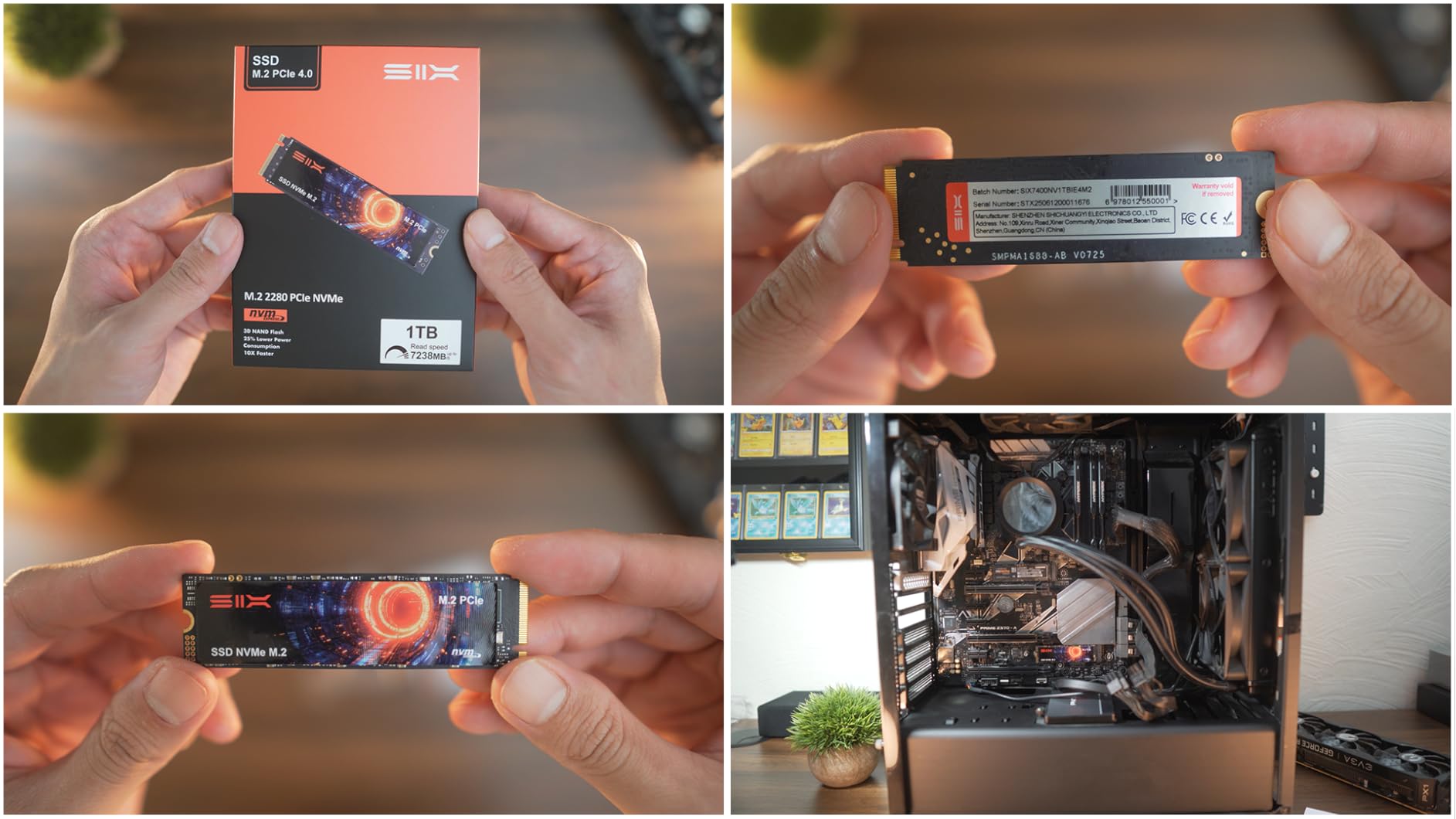 SIX NVME M.2 SSD PCIe 4.0-1TB m.2 2280 ssd, Read UP to 7350MB/s SSD 1TB for Gaming PS5 Memory Storage Expansion with Heatsink, Internal Solid State Hard Drive PCIe gen 4x4 Nvme for Laptop Desktop pc Customer Review SIX NVME M.2 SSD PCIe 4.0-1TB m.2 2280 ssd, Read UP to 7350MB/s SSD 1TB for Gaming PS5 Memory Storage Expansion with Heatsink, Internal Solid State Hard Drive PCIe gen 4x4 Nvme for Laptop Desktop pc - Customer Photo 3