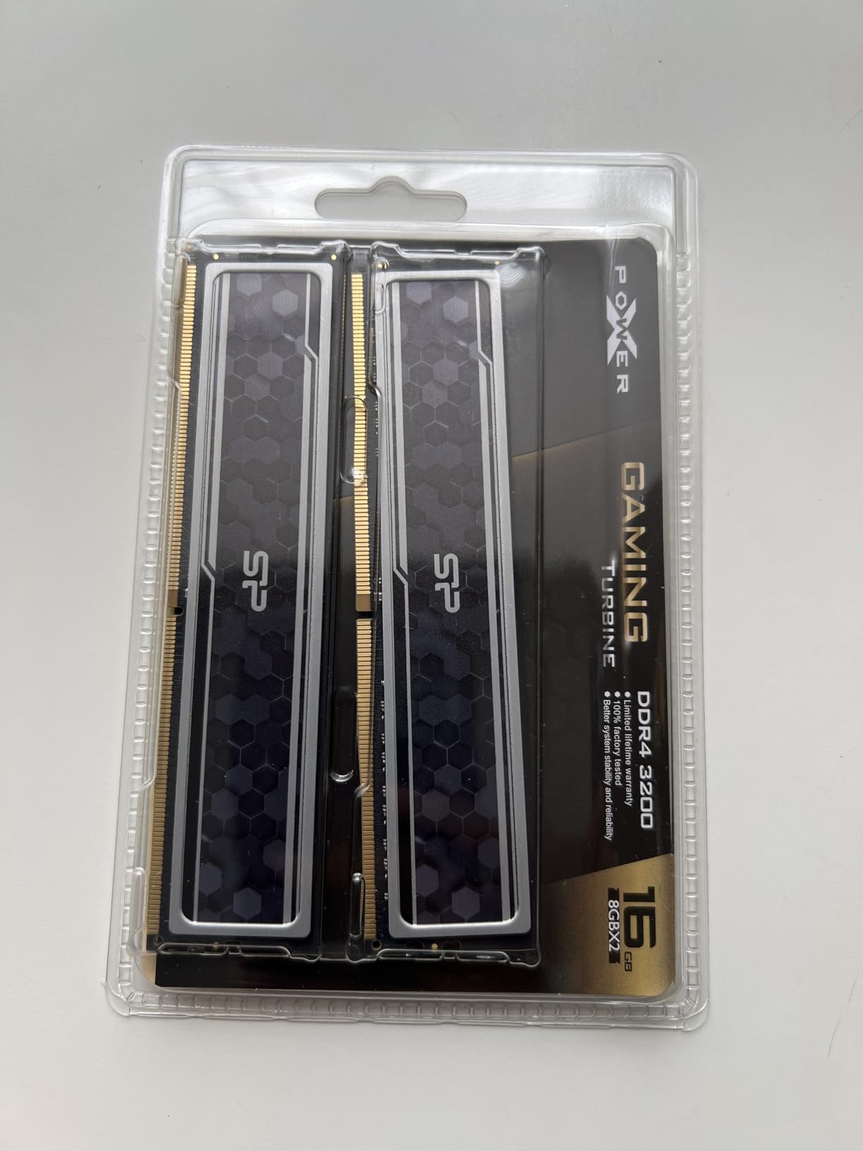 Silicon Power Value Gaming DDR4 RAM 32GB (2x16GB) 3200MHz (PC4 25600) 288-pin CL16 1.35V UDIMM Desktop Memory Module with Heatsink Grey SU032GXLZU320BDAJ7 - Customer Photo 2