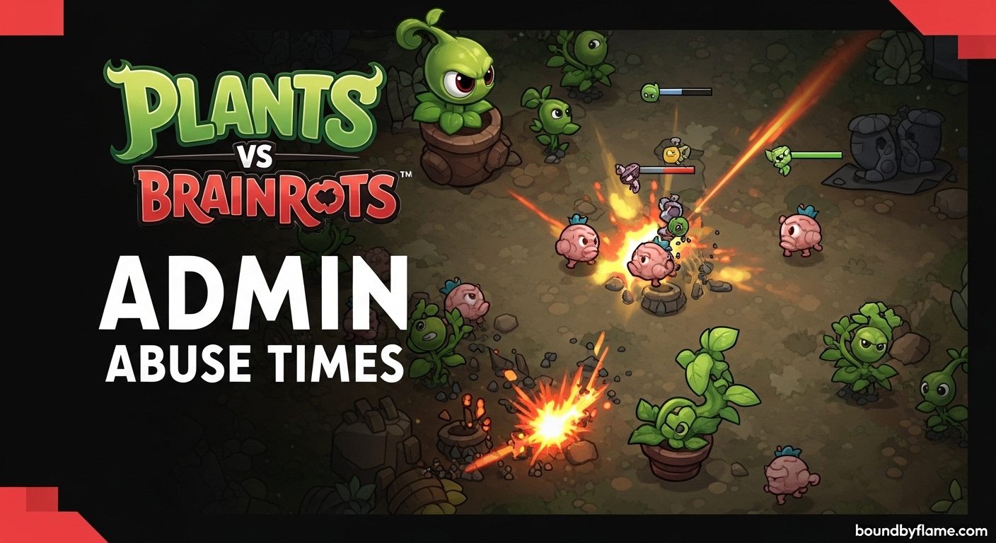 Plants vs Brainrots Admin Abuse