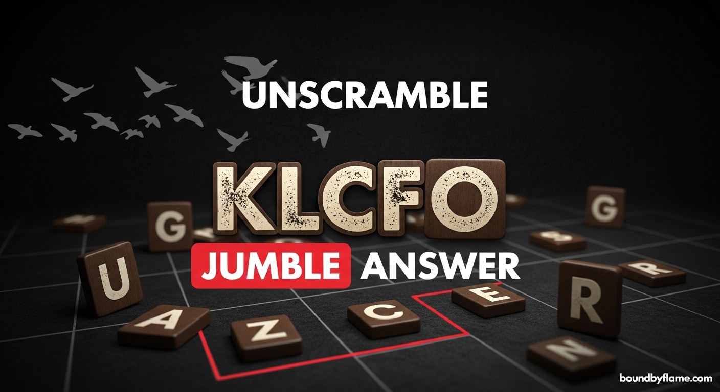 How to Unscramble KLCFO Answer