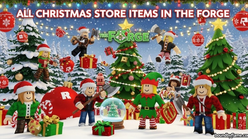 All Christmas Store Items in The Forge