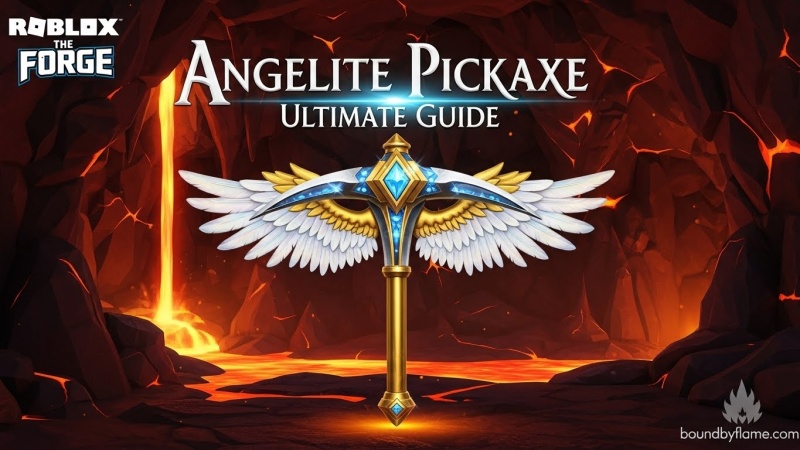 Angelite Pickaxe in The Forge