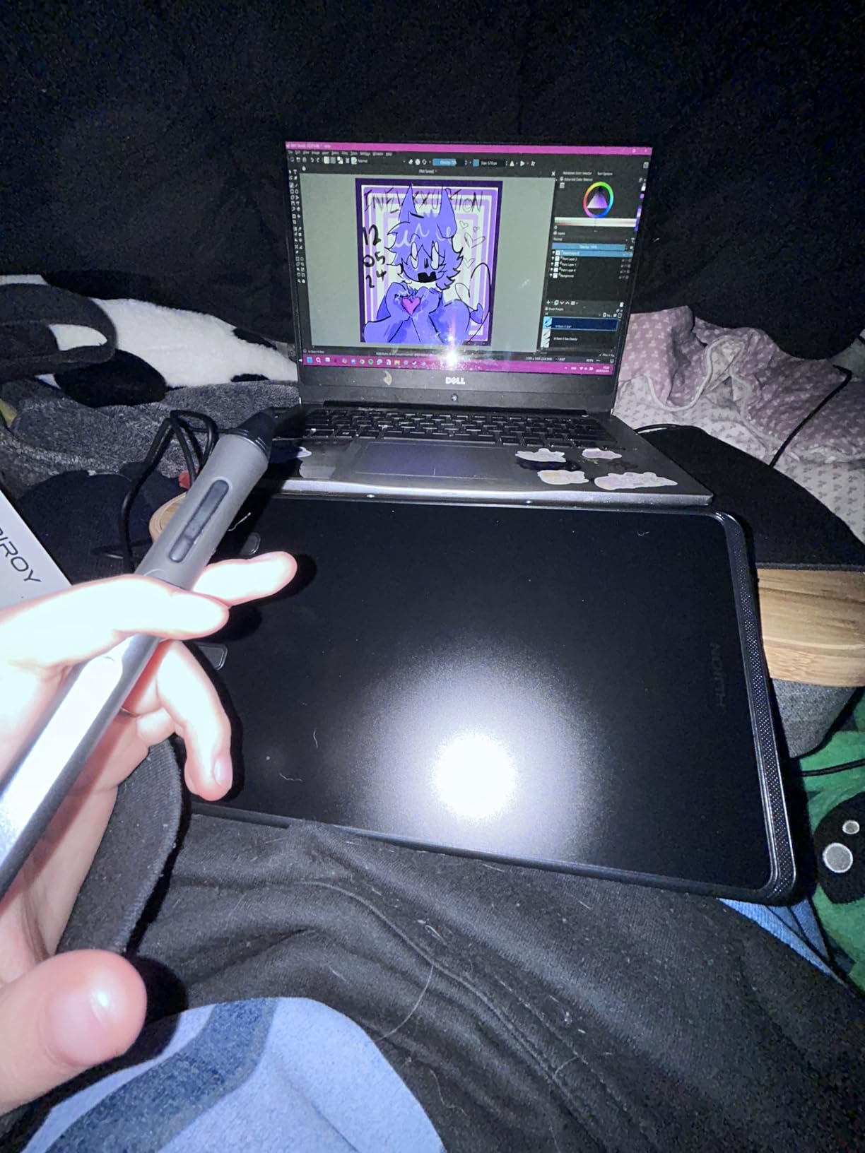 HUION Inspiroy H640P Drawing Tablet, 6x4 inch Digital Art with Battery-Free Stylus, 8192 Pen Pressure, 6 Hot Keys, Graphics Tablet for Drawing, Writing, Design, Teaching, Work with Mac, PC & Mobile customer photo 2