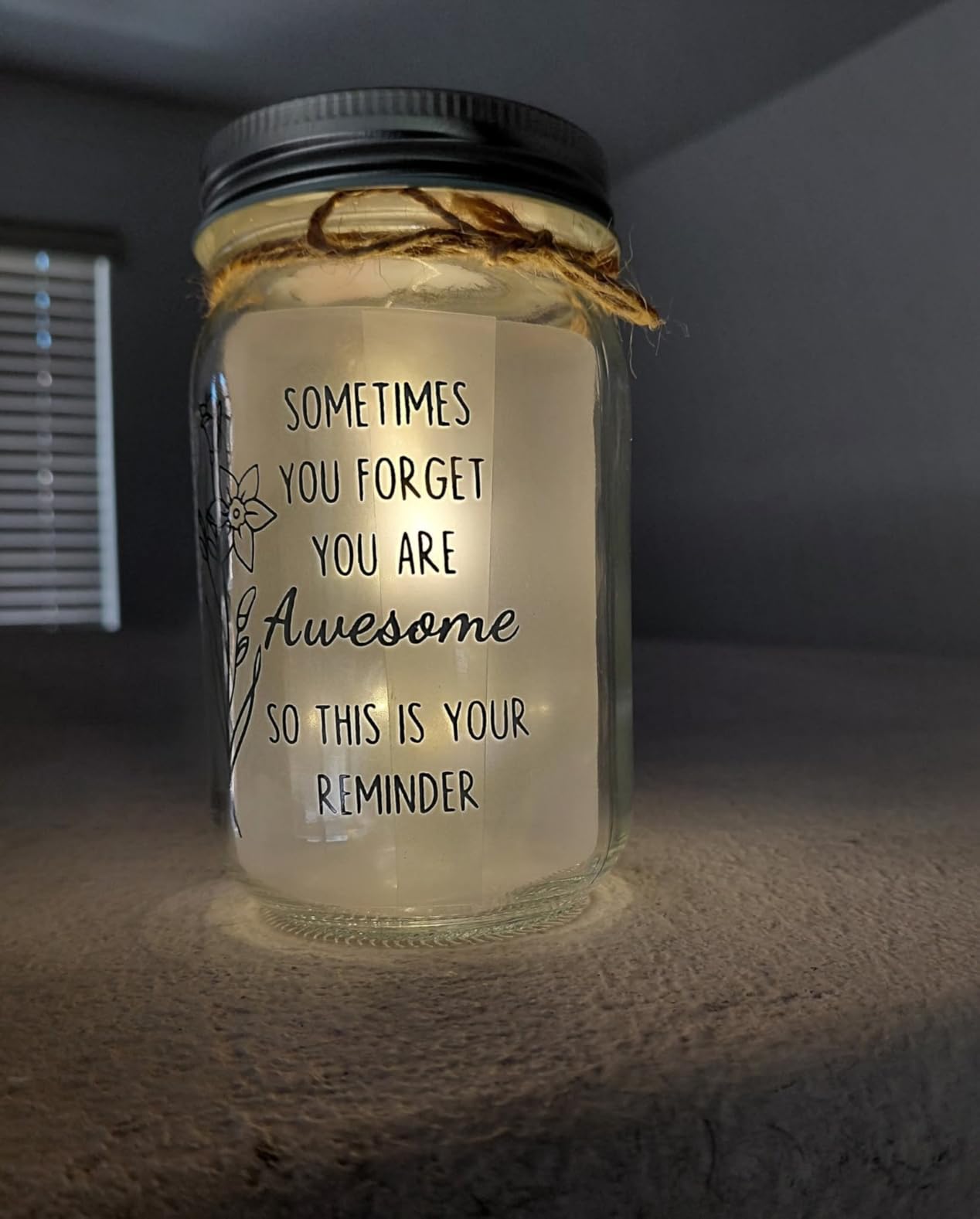 Gift for Daughter, Daughter Birthday Gifts from Mom Dad, Mother Daughters Gift, Daughters Gifts Mother's Day Graduation Decorative Jar Light Night - Customer Photo 1