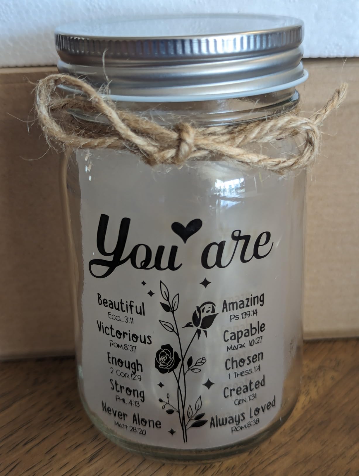 Gift for Daughter, Daughter Birthday Gifts from Mom Dad, Mother Daughters Gift, Daughters Gifts Mother's Day Graduation Decorative Jar Light Night - Customer Photo 2