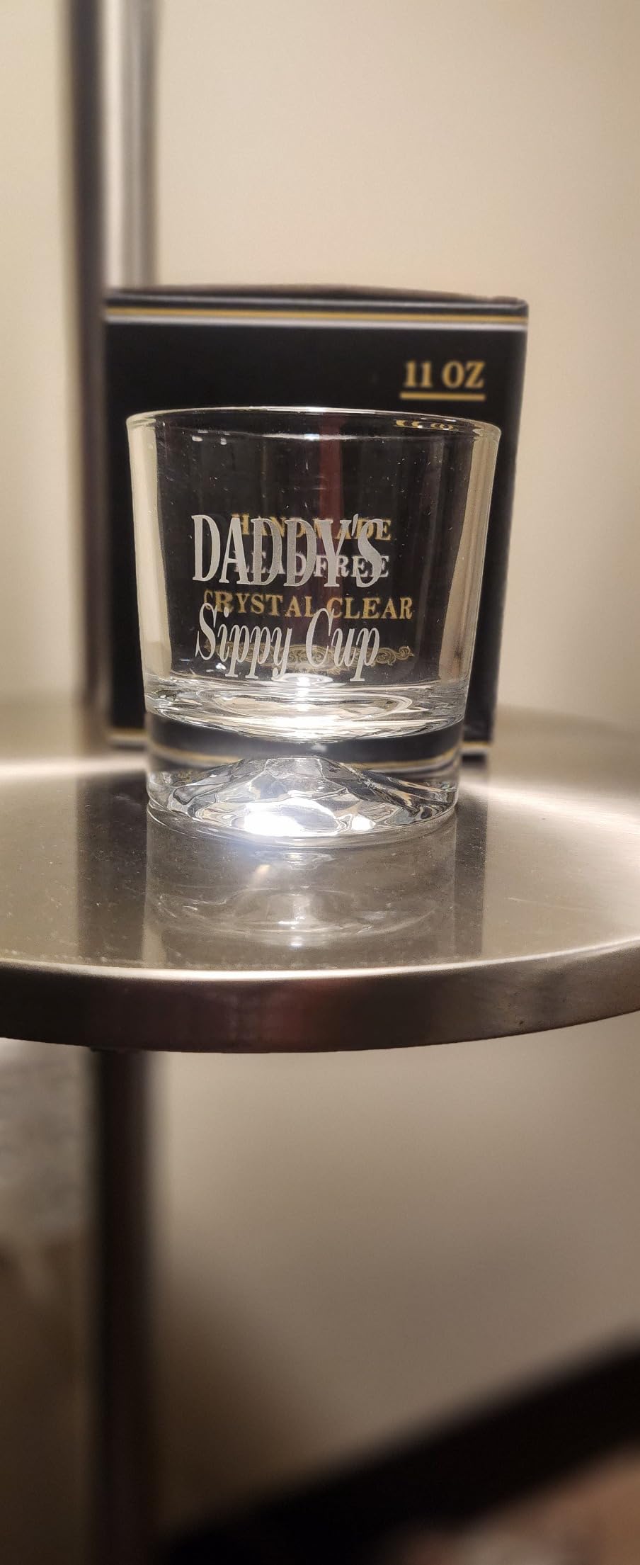 PONPUR Gifts for Men Dad Christmas, Daddy Engraved Whiskey Glass, Christmas Stocking Stuffers, Funny Dad Birthday Gifts for Dad Husband from Wife Daughter Son Kids, Unique Gag Dad Gift - Customer Photo 1