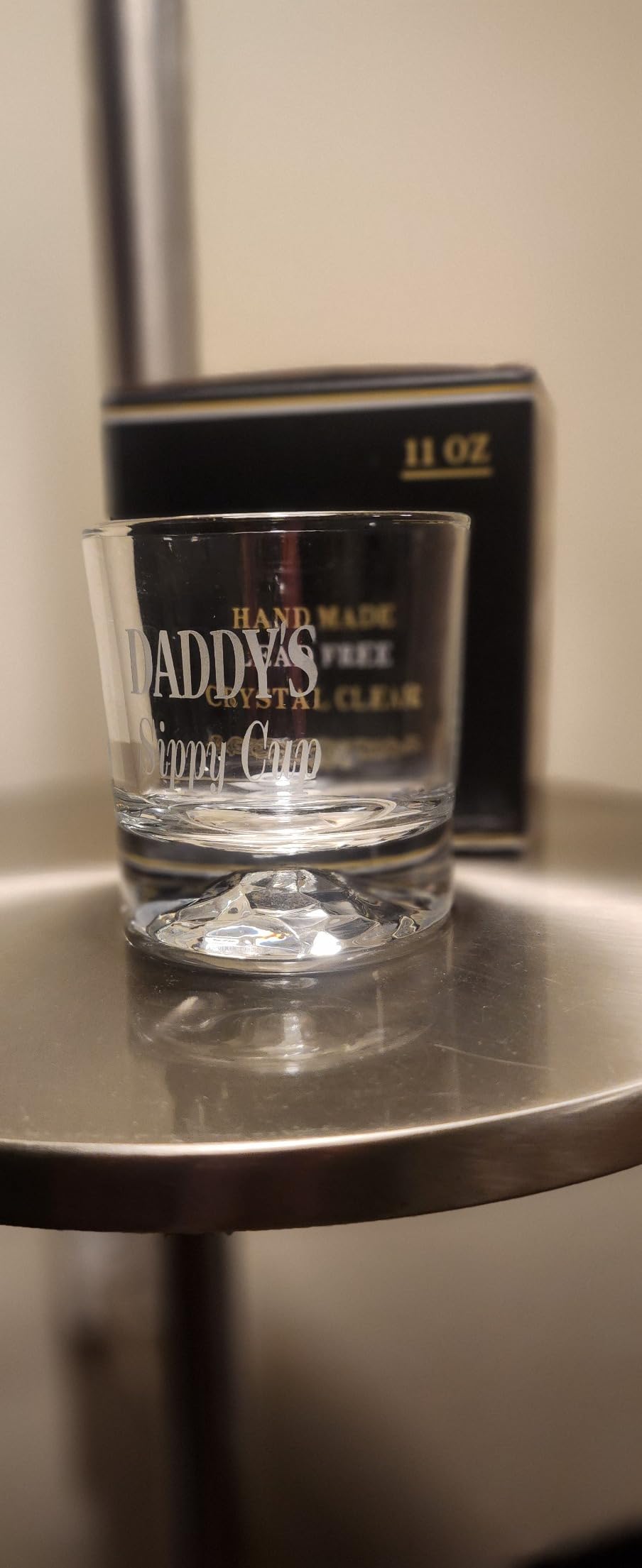 PONPUR Gifts for Men Dad Christmas, Daddy Engraved Whiskey Glass, Christmas Stocking Stuffers, Funny Dad Birthday Gifts for Dad Husband from Wife Daughter Son Kids, Unique Gag Dad Gift - Customer Photo 2