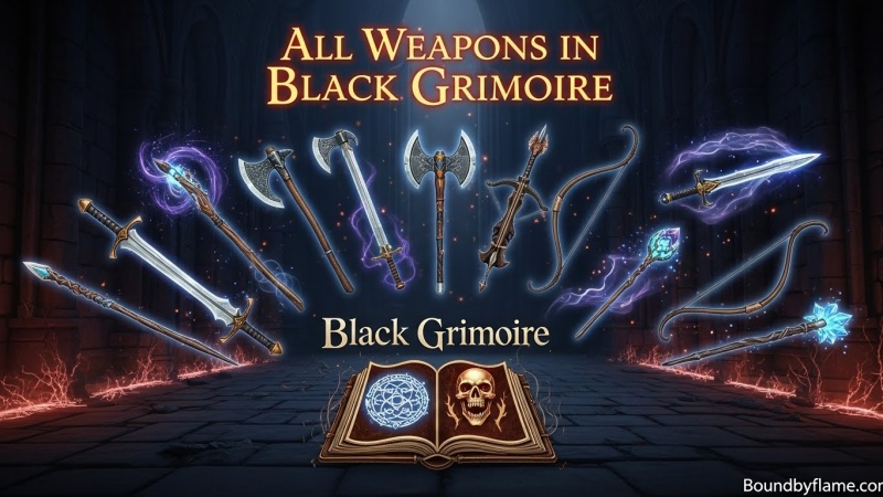 Black Grimoire Weapons