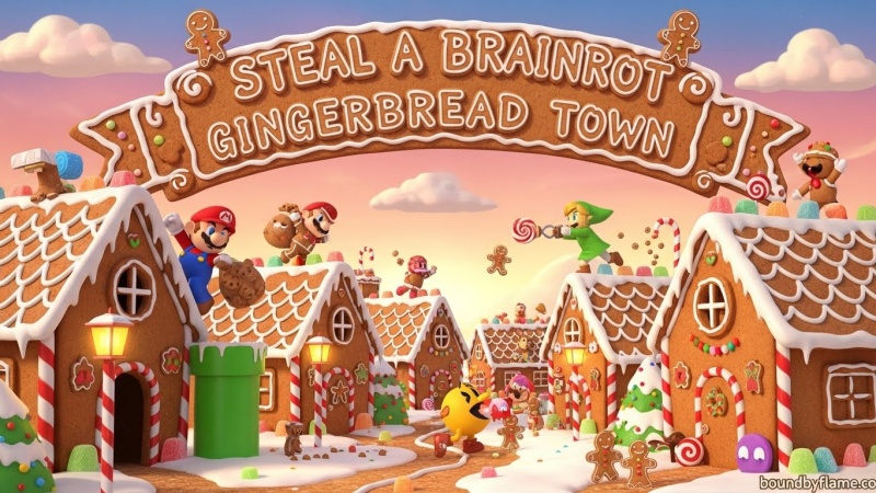 Gingerbread Town in Steel a brainrot