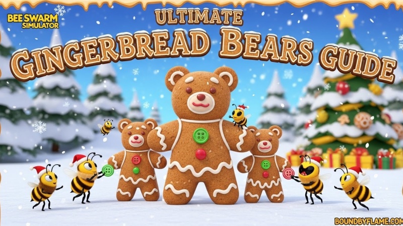 Gingerbread Bears in Bee Swarm Simulator