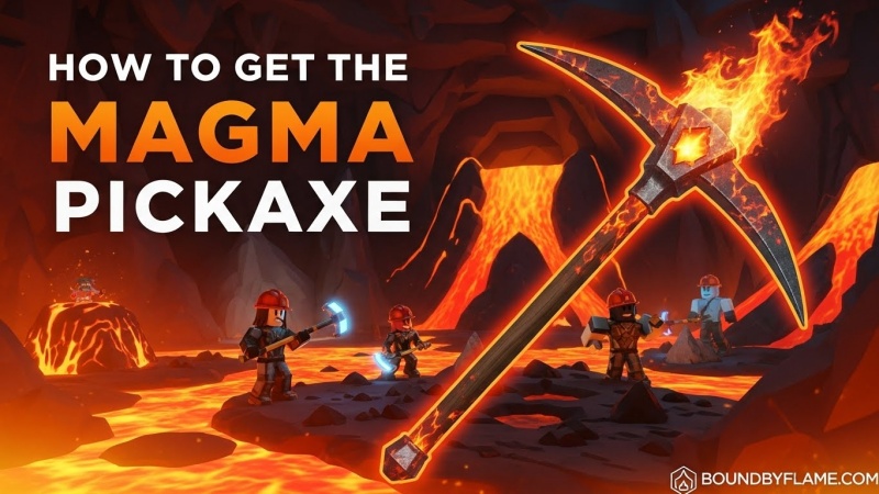 How to Get Magma Pickaxe The Forge