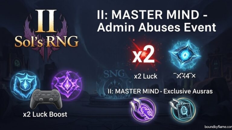 MASTER MIND Admin Abuses Event in Sol's RNG (full 2026 Guide)