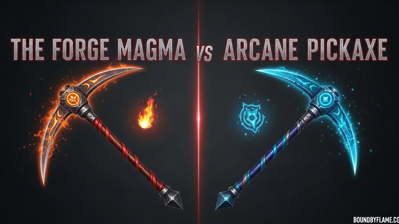 Magma and Arcane Pickaxes