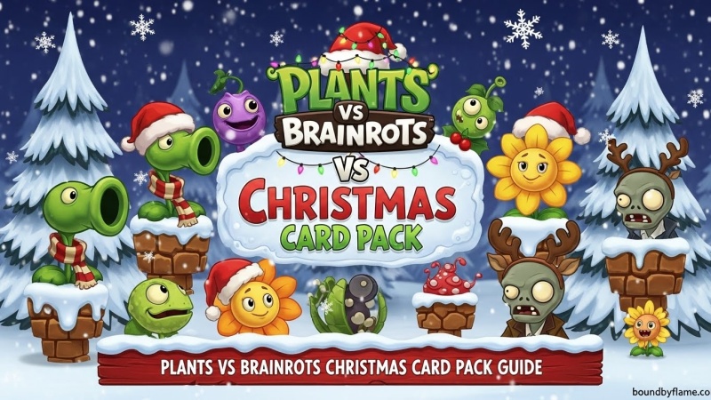 Plants Vs Brainrots Christmas Card Pack