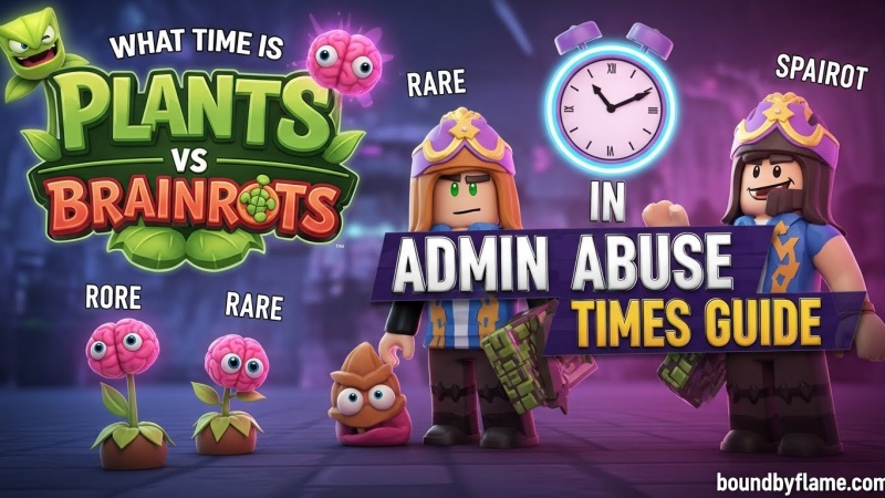 Plants vs Brainrots Admin Abuse schedule