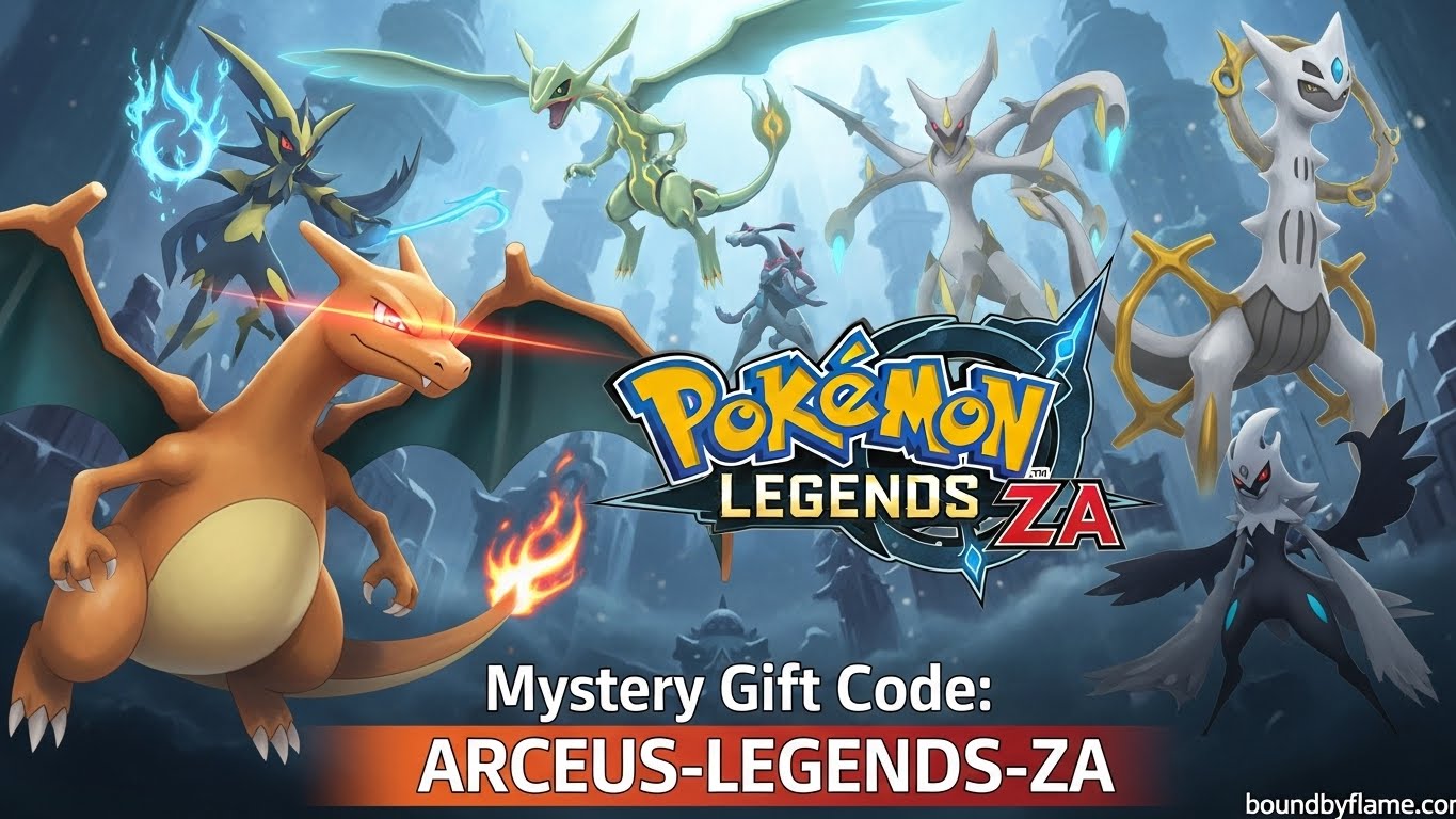 Pokemon Legends ZA Mystery Gift Codes