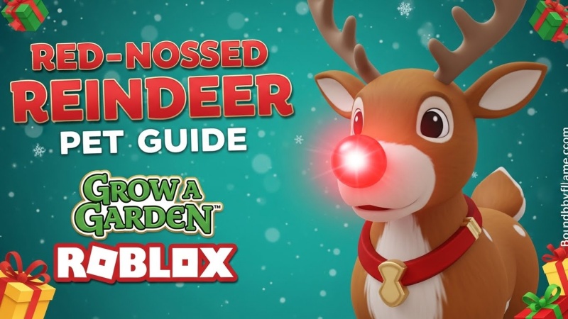 Red-Nosed Reindeer pet in Grow a Garden