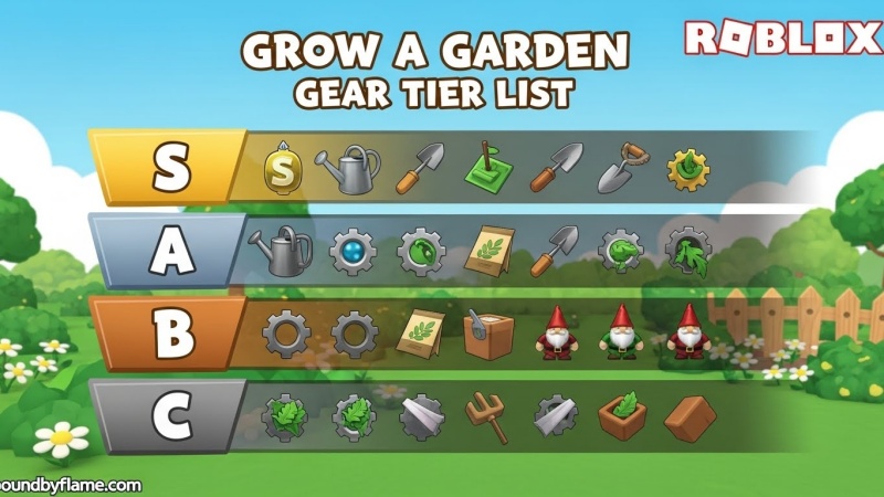 Roblox Grow a Garden Gear Tier List