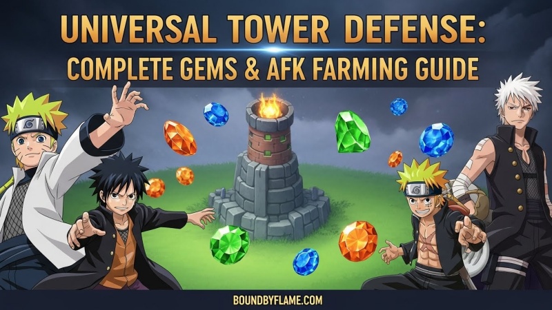 Universal Tower Defense Gems & AFK Farming