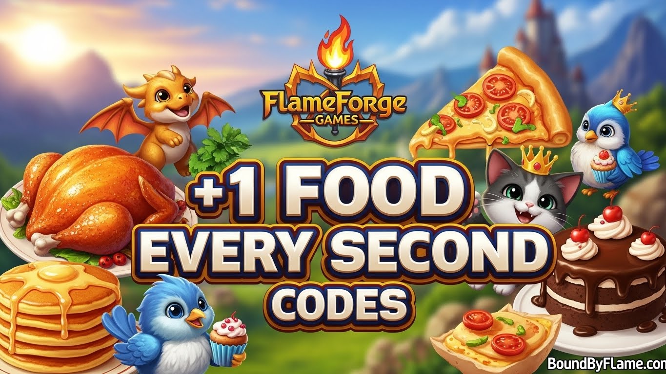 +1 Food Every Second Codes