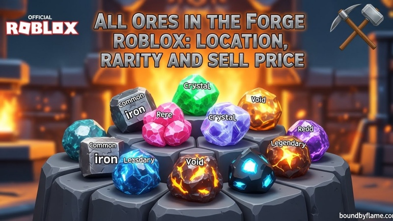 All Ores in The Forge Roblox