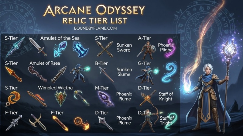 Arcane Odyssey Relic Tier List