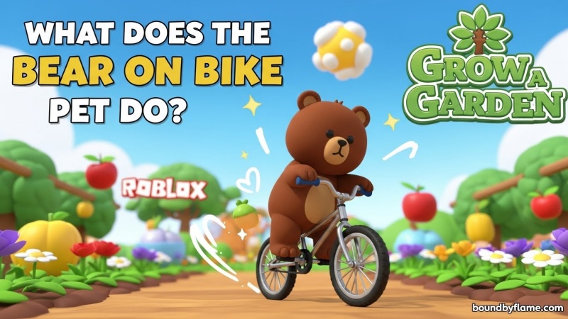 Bear on Bike Pet in Grow a Garden