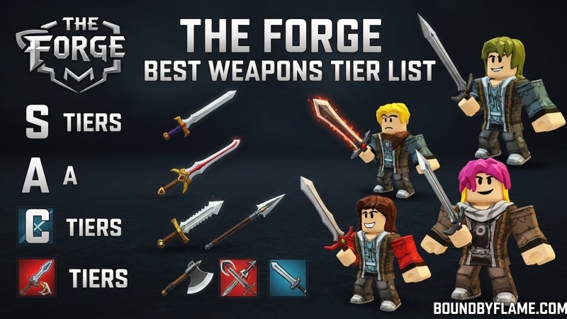 Best Weapons Type Tier List in The Forge