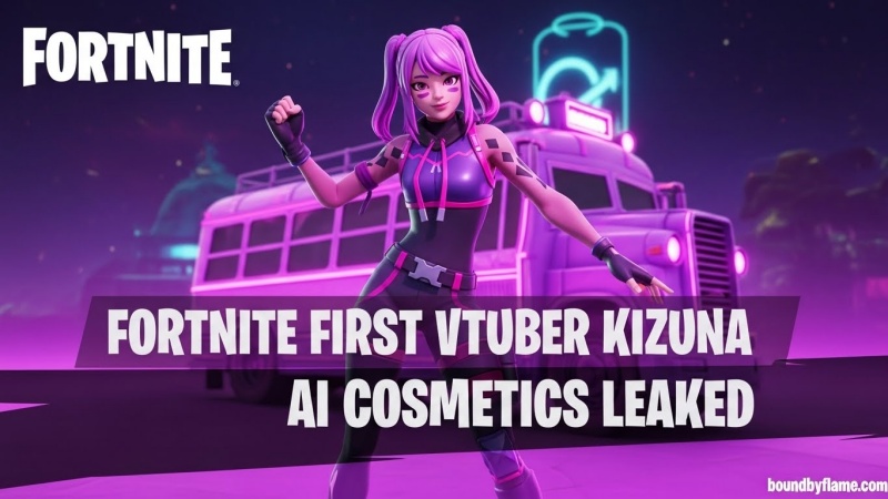 Fortnites First VTuber Kizuna AI Cosmetics Leak
