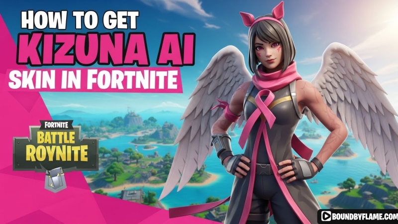 Get Kizuna AI Skin in Fortnite
