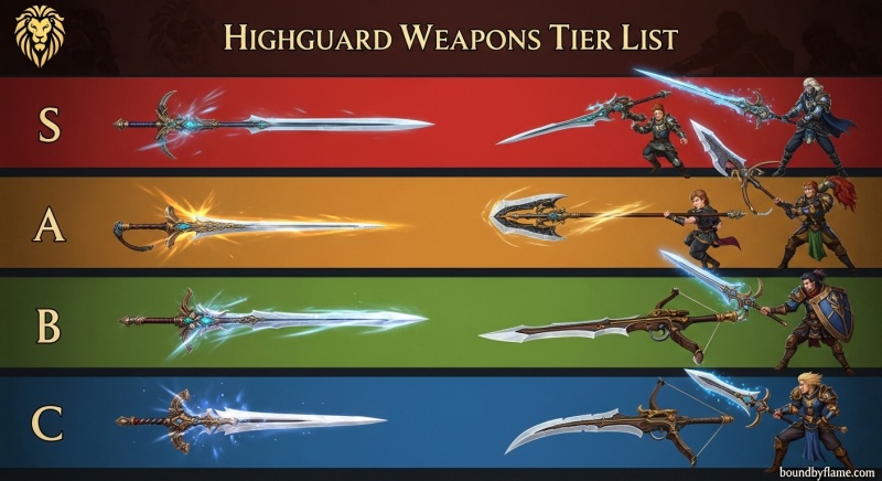 Highguard Weapons Tier List
