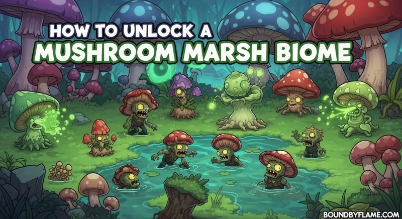 Mushroom Marsh Biome in Plants vs Brainrots