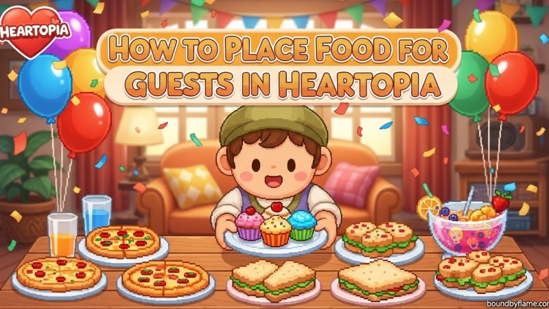 Place Food for Guests in Heartopia