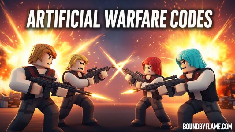 Roblox Artificial Warfare Codes March 2026 10 New Codes Available Roblox Artificial Warfare Codes 768x432 