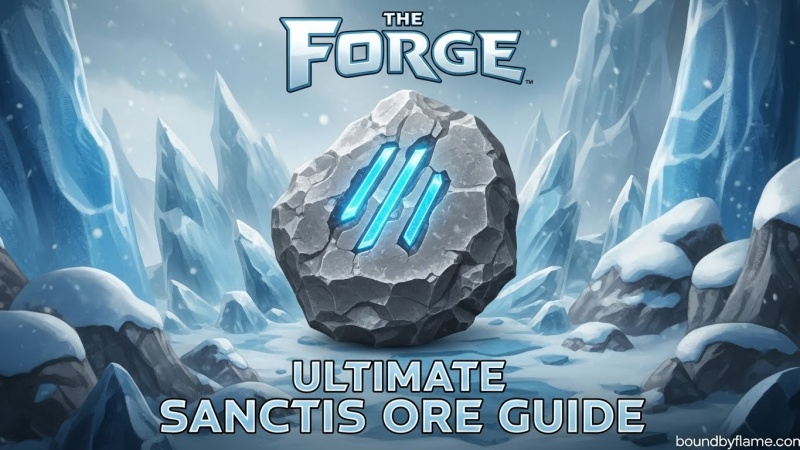 Sanctis Ore Farming in The Forge Roblox