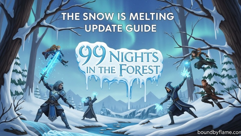 Snow is Melting in 99 Nights in The Forest