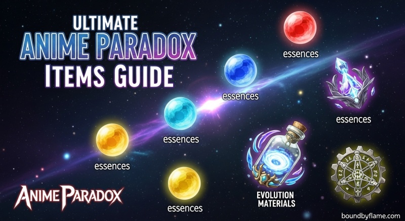 All Items & Materials in Anime Paradox