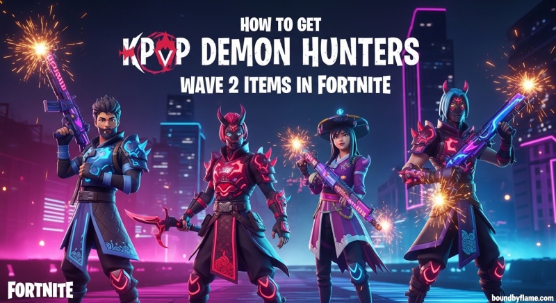 All Kpop Demon Hunters Wave 2 items in Fortnite