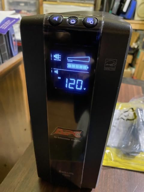 APC UPS Back-UPS Pro 1500VA UPS, 900W Battery Backup & Surge Protector, AVR, 10 Outlets (NEMA 5-15R), LCD, BX1500M Uninterruptible Power Supply for Computers, Wi-Fi Routers, Home Office Electronics customer photo 2