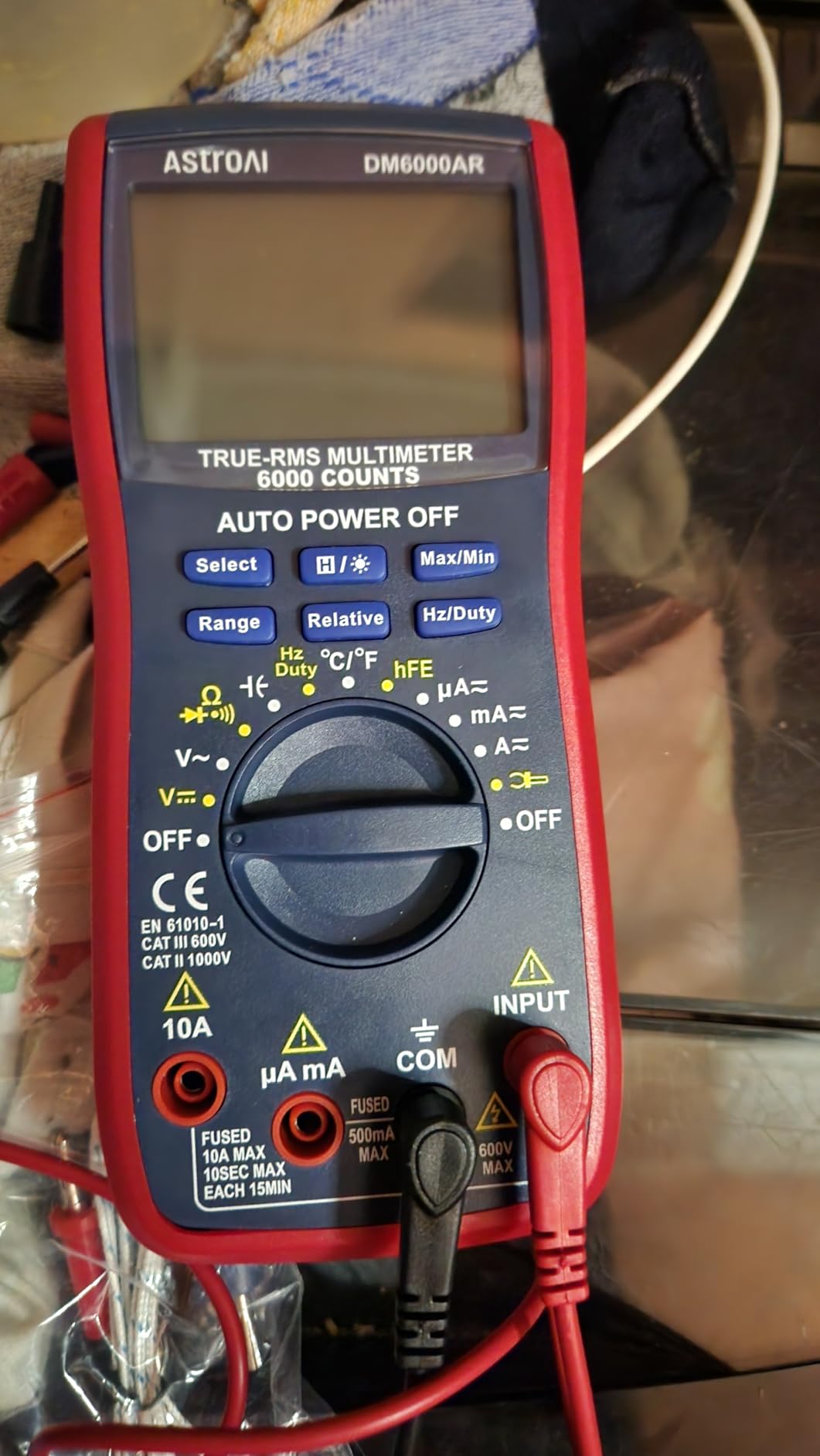 AstroAI Digital Multimeter and Analyzer TRMS 6000 Counts Volt Meter Ohmmeter Auto-Ranging Tester; Accurately Measures Voltage Current Resistance Diodes Continuity Duty-Cycle Capacitance Temperature customer photo 2